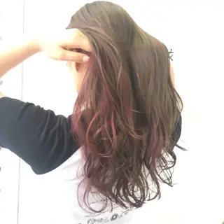 ロング カラー Zina SAKIのヘアスタイル