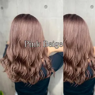 セミロング mimiiy梅田 中崎町ハイトーンのヘアスタイル