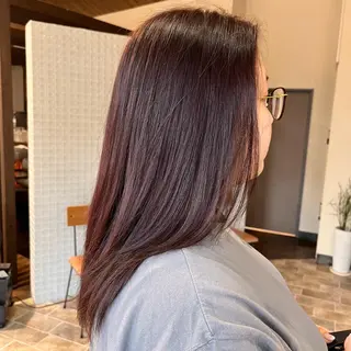 ロング カラー 中村 友香のヘアスタイル