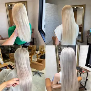 セミロング ブリーチ🔥ベージュ /グレー/daikiのヘアスタイル