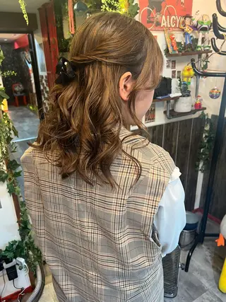 ミディアム ヘアアレンジ カラーパティシエ facce🌼ikoのヘアスタイル