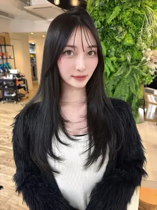 ロング カラー Pocket仙台 💚モエリのヘアスタイル