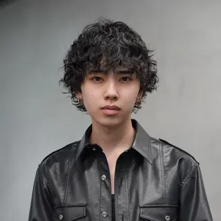 ショート パーマ メンズ 松下 友希 【fifth】のヘアスタイル