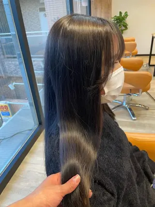 ロング カラー 髪質改善/ブリーチ 田代 龍我のヘアスタイル