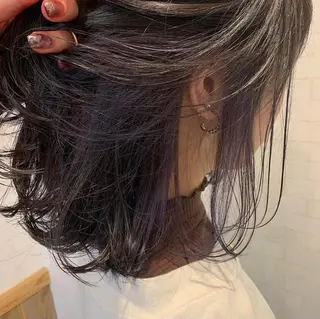ミディアム カラー ノグチ ナツコのヘアスタイル