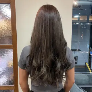 ロング カラー NiCHE avenir吉祥寺所属・💜カラー/縮毛矯正 /NARUKA💜のヘアスタイル