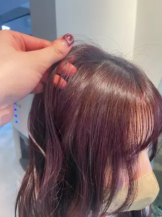 ロング カラー 鳥本かりん ／メンズモデル募集のヘアスタイル