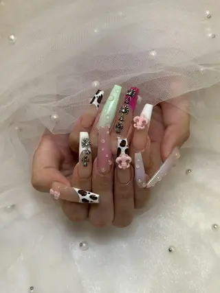 ネイル 木村乃音/長さだし パラジェルフィルインのネイルデザイン