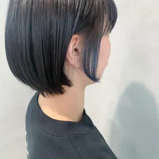 ショート カラー ヘアアレンジ ミニボブ/ブリーチ 🌈MISATOのヘアスタイル