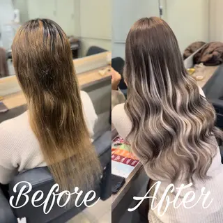 ロング ハイトーン&エクステ /RIE🌻のヘアスタイル