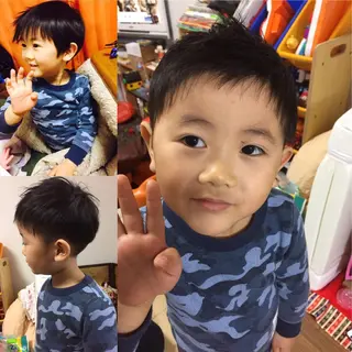 メンズ キッズ NICORA.   hair+eye所属・吉河 克則のヘアスタイル