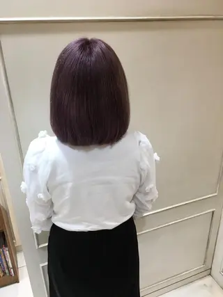 ミディアム カラー 吉原 雪乃のヘアスタイル
