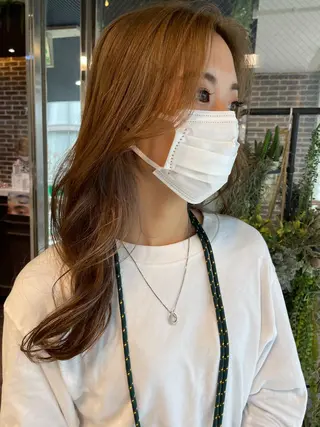 ロング カラー 韓国ヘア🦋 MIYUのヘアスタイル