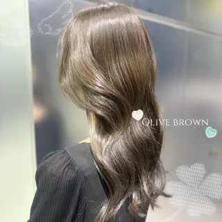 セミロング 🤍うる艶韓国 カラー/Hitohaのヘアスタイル
