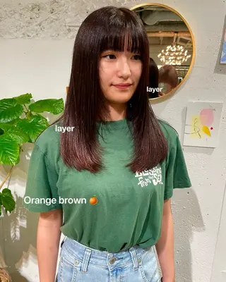 ロング yearn所属・naho✂︎bob/ layerのヘアスタイル