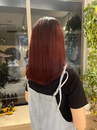 ミディアム カラー 🦖ミニボブ/ボブ /MOEKA🦕のヘアスタイル