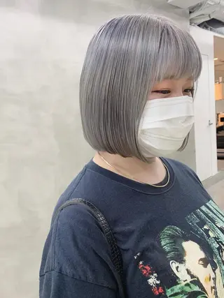 ミディアム カラー ブームボックス所属・🐝ハイトーンカラー hachi🐝のヘアスタイル