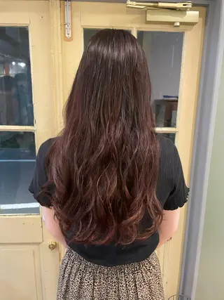 ロング カラー KURIA‪‪*⋆ஐ ブリーチ/韓国ヘアのヘアスタイル