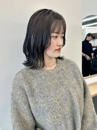 ミディアム カラー ブリーチなし/レイヤ ー特化🌈Tommyのヘアスタイル