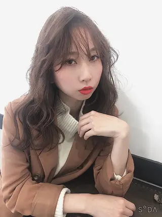 セミロング 時末侑実 桜井駅のヘアスタイル