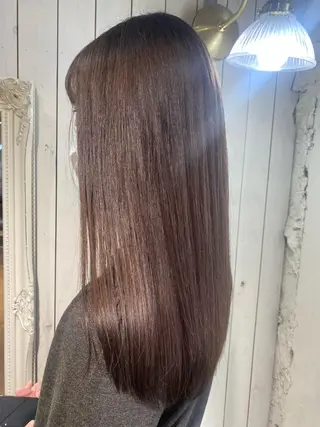 セミロング カラー stylist🎨 aye牧野莉香のヘアスタイル