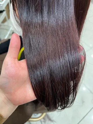 セミロング パーマ ✨髪質改善矯正× ブリーチ✨YU-KIのヘアスタイル