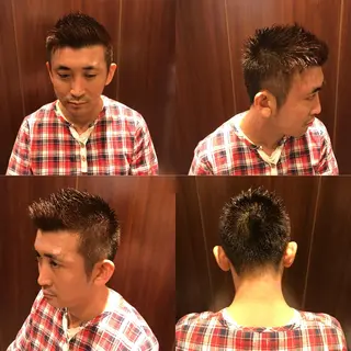 ショート カラー メンズ 高橋 亜美奈のヘアスタイル