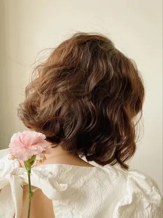 ショート 韓国風パーマ/ヘア セット/店長みづきのヘアスタイル