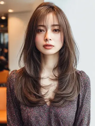 セミロング 生艶髪＆レイヤー🔔 渋谷お薦めNo.1✨のヘアスタイル