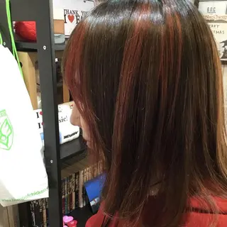 ミディアム カラー 金崎 新吾のヘアスタイル