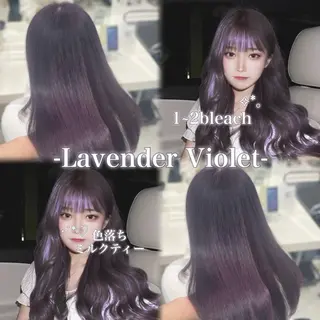 ロング カラー ヘアアレンジ 💓ブリーチ特化 透明感💓あい💓のヘアスタイル