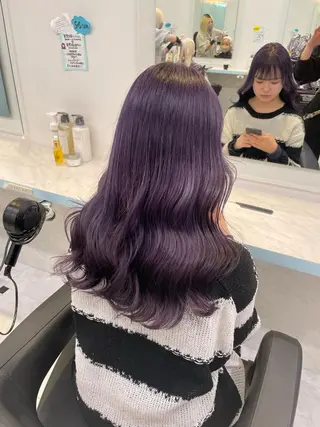 ロング カラー ヘアアレンジ THE BALM💞 松井のマツエク・マツパデザイン