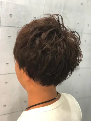 ミディアム パーマ メンズ 北脇 健治のヘアスタイル