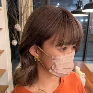 ミディアム カラー Rino kanayama所属・Rino 金山 ／ 宮澤 萌のヘアスタイル