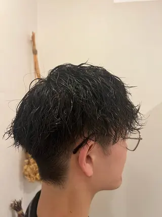 ミディアム 【本陣】カット モデル/朝岡 慧のヘアスタイル