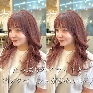 ロング 🩵縮毛矯正/ブリー チ/髪質改善/いつかのヘアスタイル