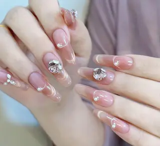 ネイル By moonネイル 🌷ワンホン/韓国風のネイルデザイン