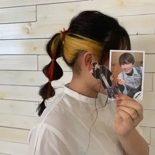 ロング インナーカラー /ヘアメ じゅんのヘアスタイル