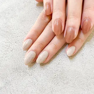 ネイル ゴテゴテ💙ワンホン リオナのネイルデザイン