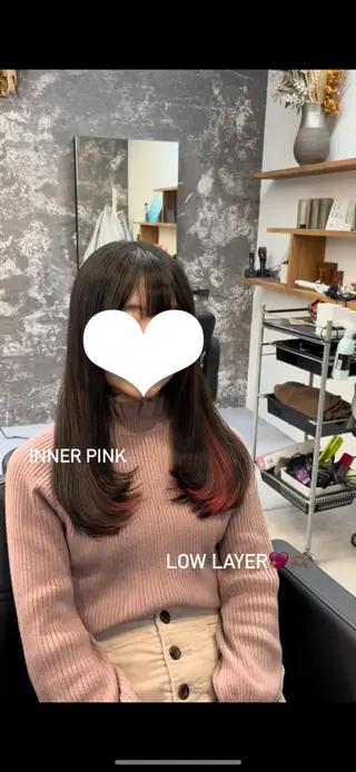 セミロング レイヤー/韓国ヘア /LILICAのヘアスタイル