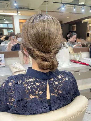 セミロング 韓国風パーマ/ヘア セット/店長みづきのヘアスタイル