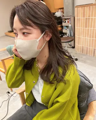 ロング カラー 誰よりも丁寧なカット 🍀小林輝のヘアスタイル