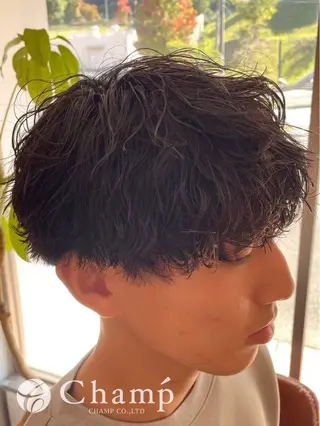 ショート パーマ メンズ isi(イシ)所属・isi／門真／古川橋 EITOのヘアスタイル