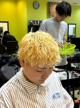 ショート カラー パーマ メンズ ✂️メンズ特化✂️ 神田のヘアスタイル