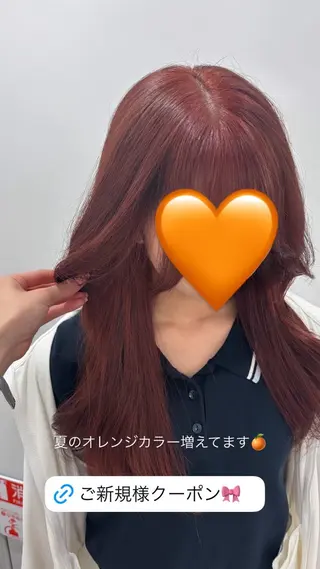 カラー 🎀ツヤ髪✖︎ 暖色🎀RYUKAのヘアスタイル