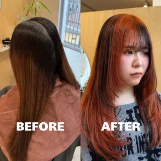 ロング カラー 🌈艶ハイトーン🌈 心を込めます🤝涼介のヘアスタイル