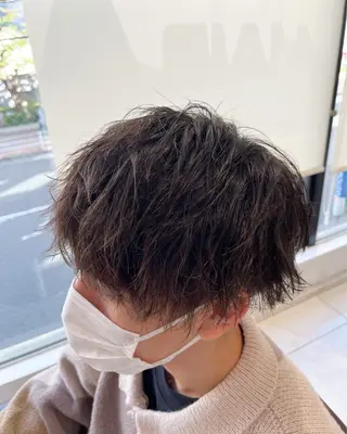 パーマ メンズ 佐々木 拓海のヘアスタイル
