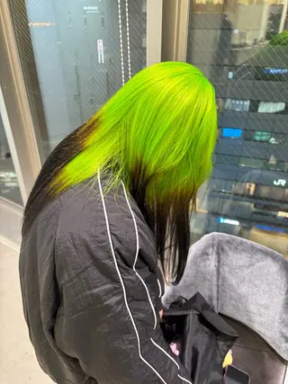 セミロング カラー 🎗 💖井上 竜 ブリーチ指名No.1のヘアスタイル