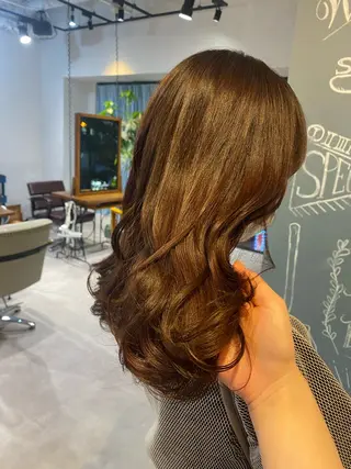 セミロング GO TODAY SHAiRE SALON 原宿Stella店所属・𓍯柔らかhair 𓍯 yukinoのヘアスタイル