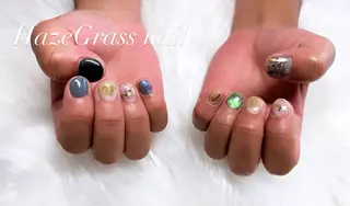 ショート HazeGrass NAILのネイルデザイン